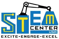 STEM Center USA logo with robotic arm.