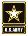 U.S. Army logo with star design.