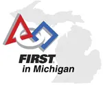 FIRST in Michigan logo with state outline.