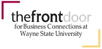 Wayne State University business connections logo.