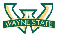 Wayne State University logo with green text.